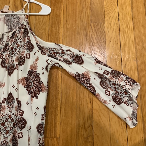 Forever 21 Floral Spaghetti-Strap Cold Shoulder Dress, Size Medium - Picture 5 of 8